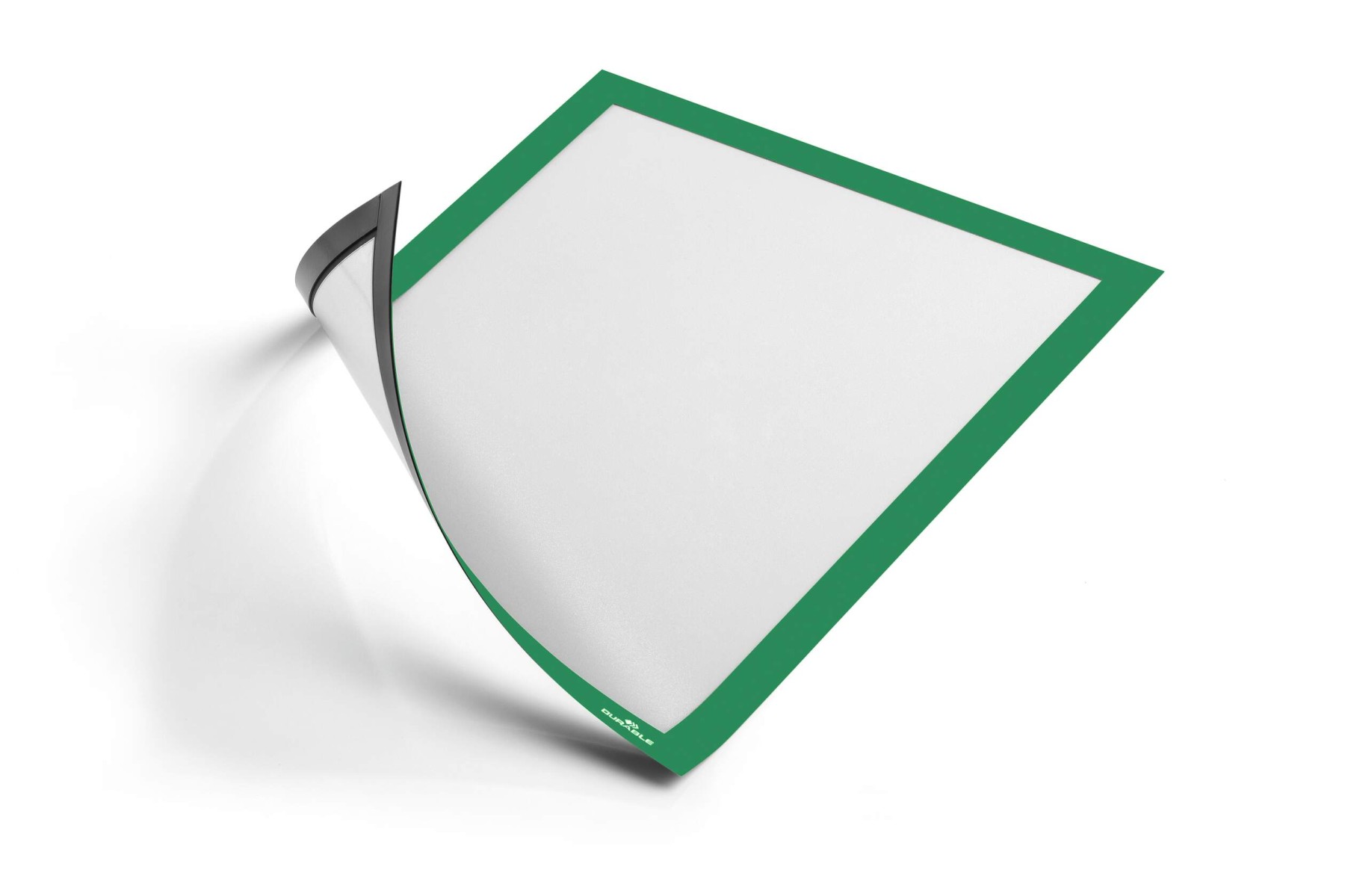 Durable DURAFRAME Magnetic Document Signage Frame for Metal | 5 Pack | A4 Green