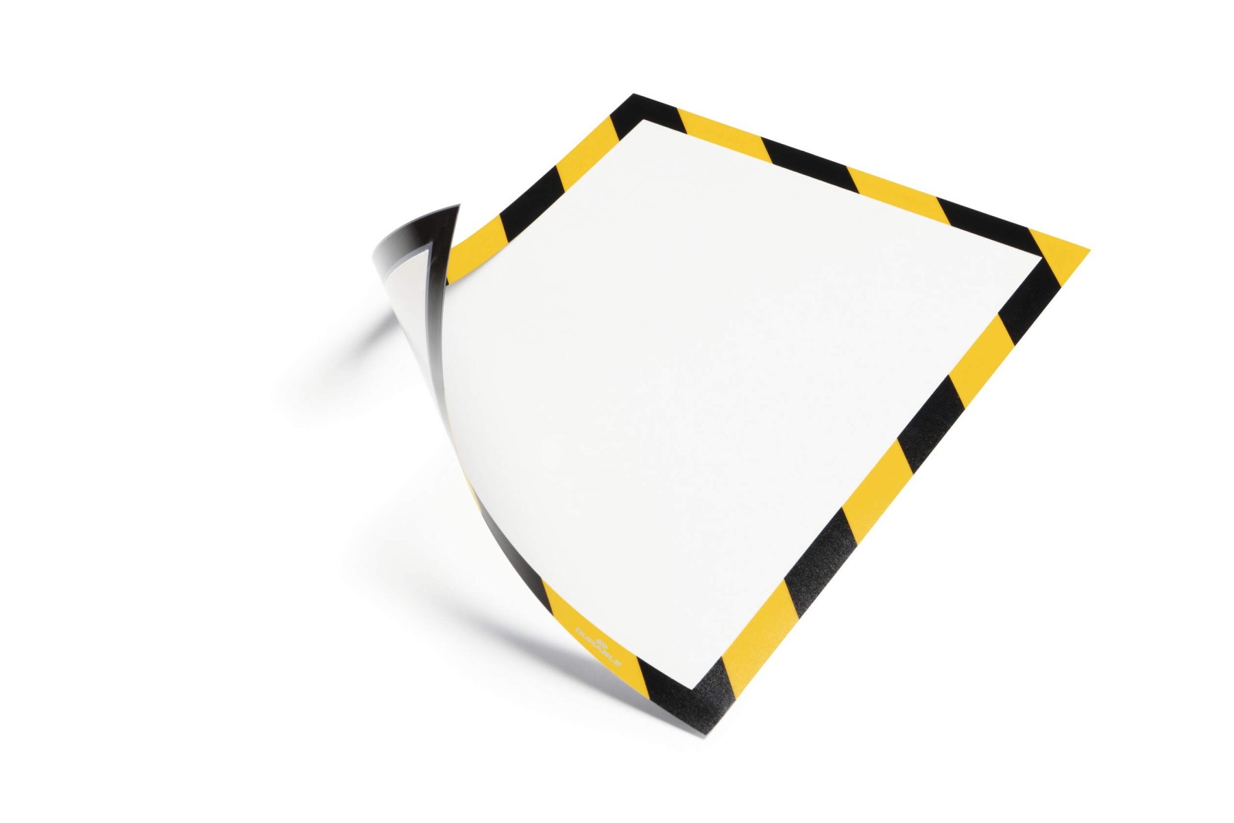 Durable DURAFRAME Magnetic Signage Hazard Frame | 5 Pack | A4 Yellow & Black