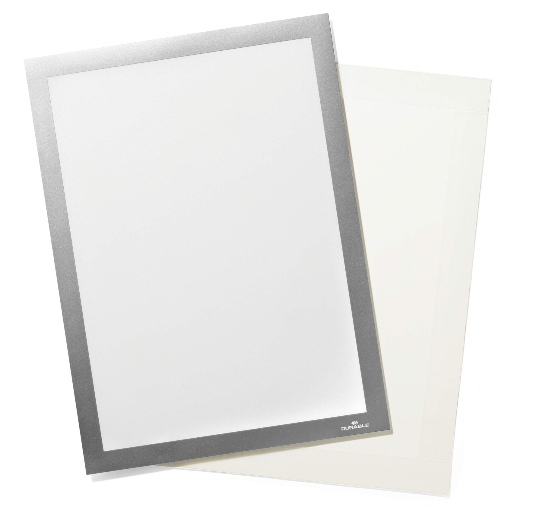 Durable DURAFRAME GRIP Fabric Adhesive Magnetic Signage Frame | A4 | Silver