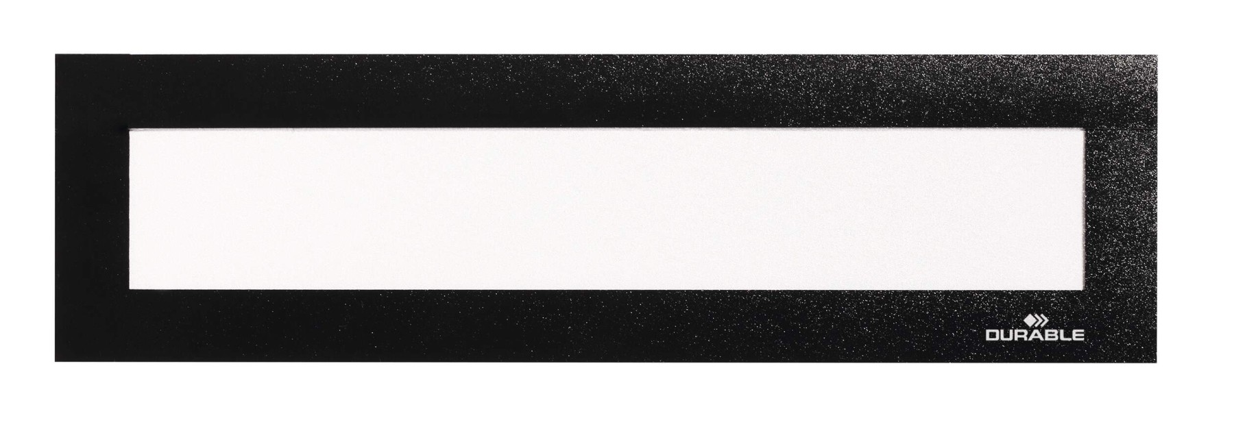 Durable DURAFRAME TOP Magnetic Signage Title Frame for A4 | 5 Pack | Black