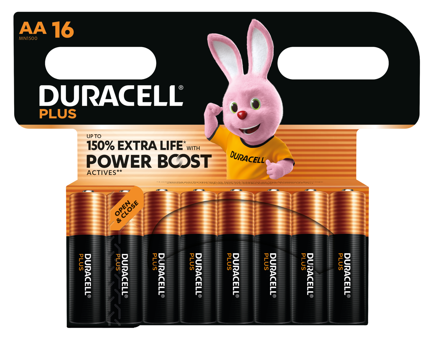 Duracell Power Boost Active AA Pack of 16