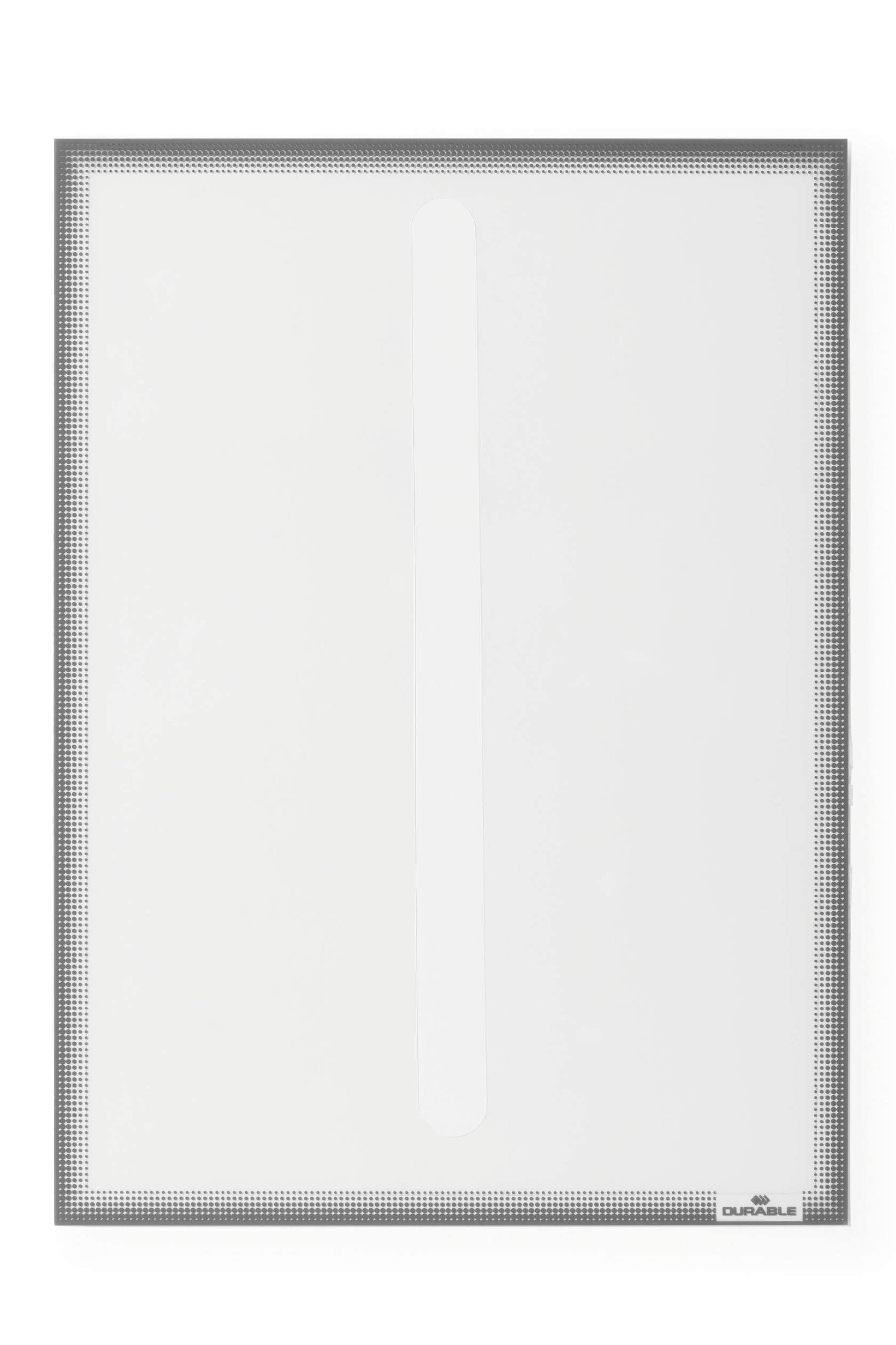 Durable Static Cling UV Info Pocket Signage for Glass | A4 Grey