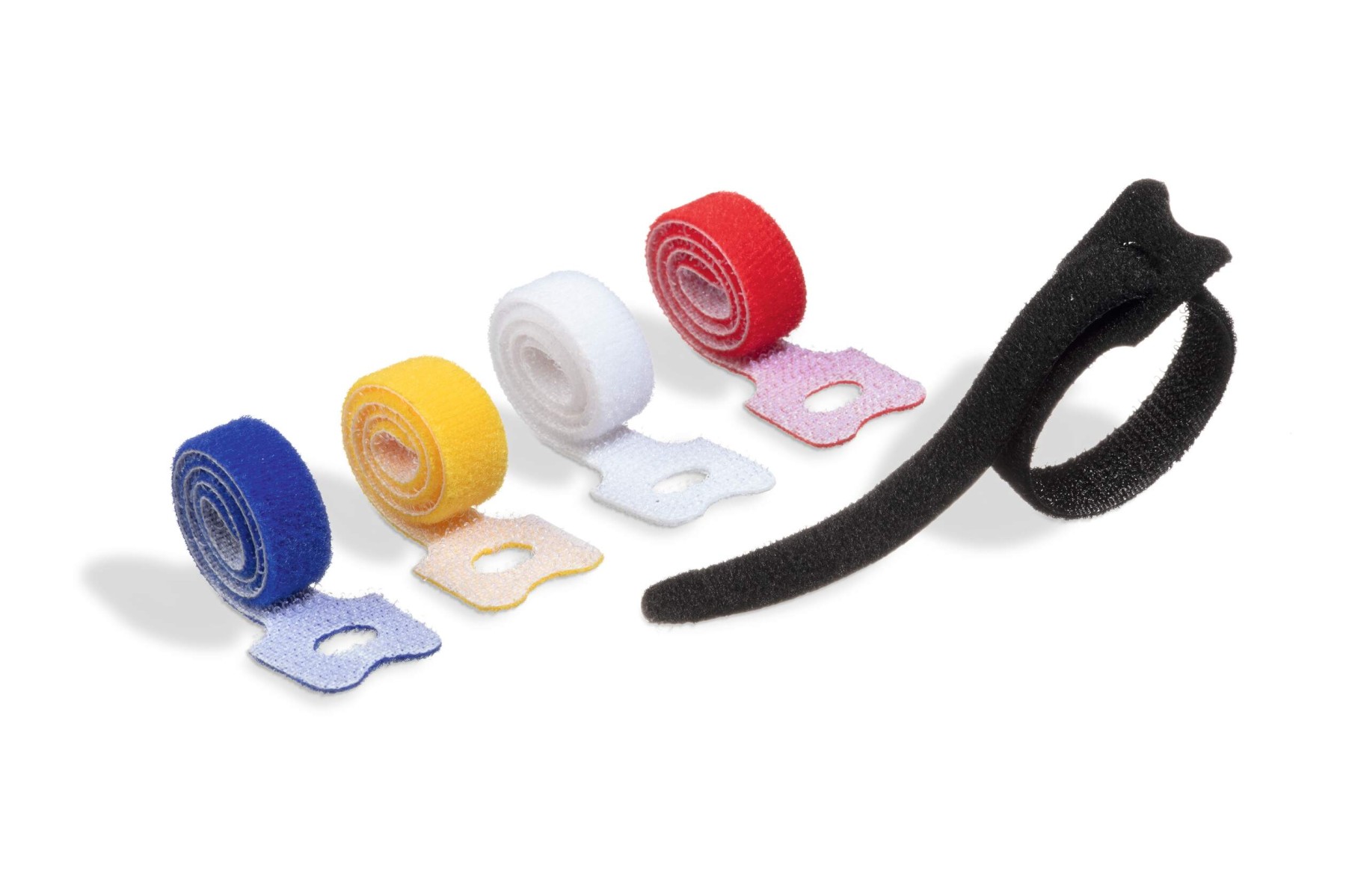 Durable CAVOLINE Reusable Hook and Loop Cable Management Tie Straps | 5 Pack