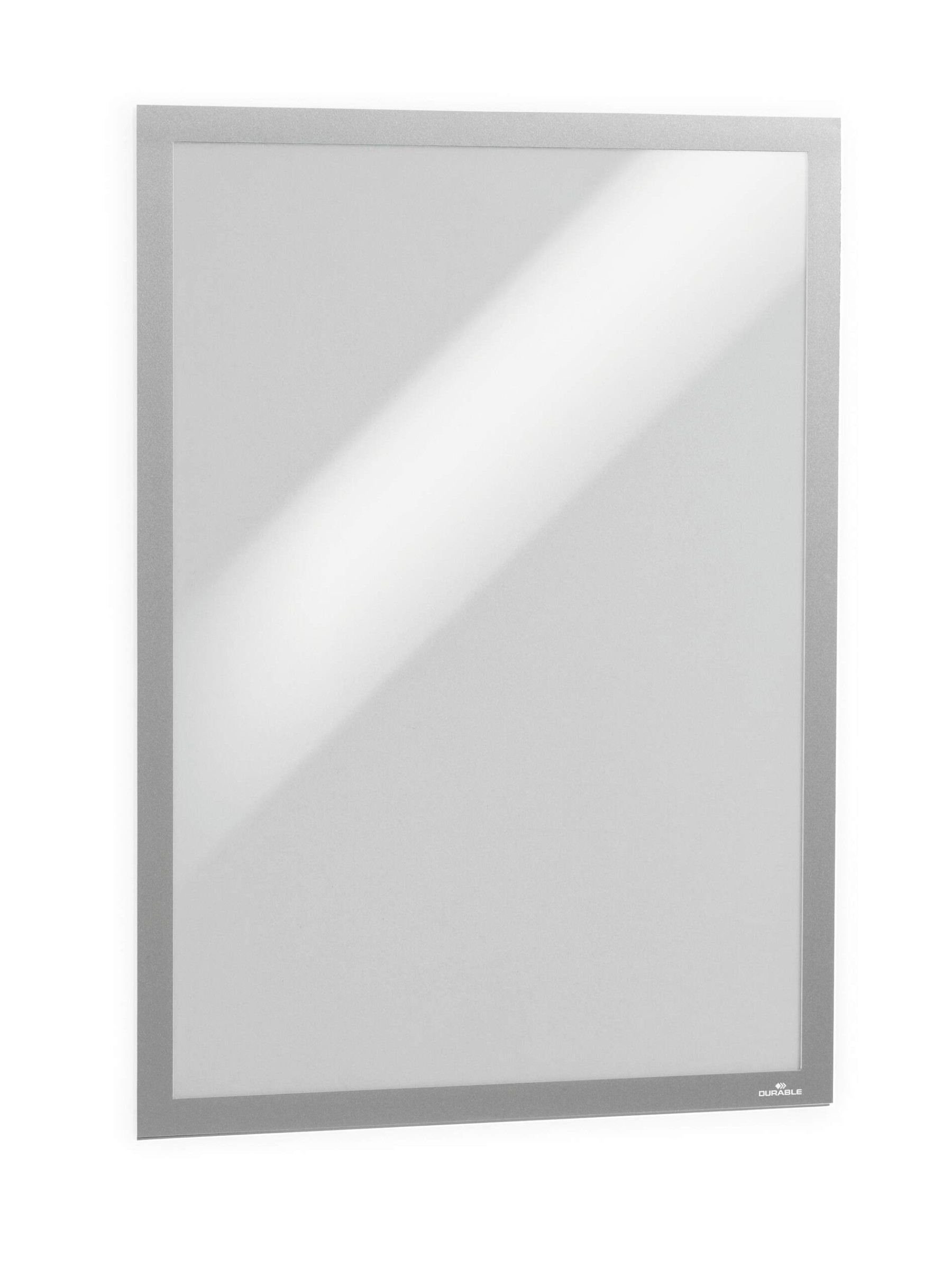 Durable DURAFRAME UV Poster Adhesive Magnetic Signage Frame | A2 Silver