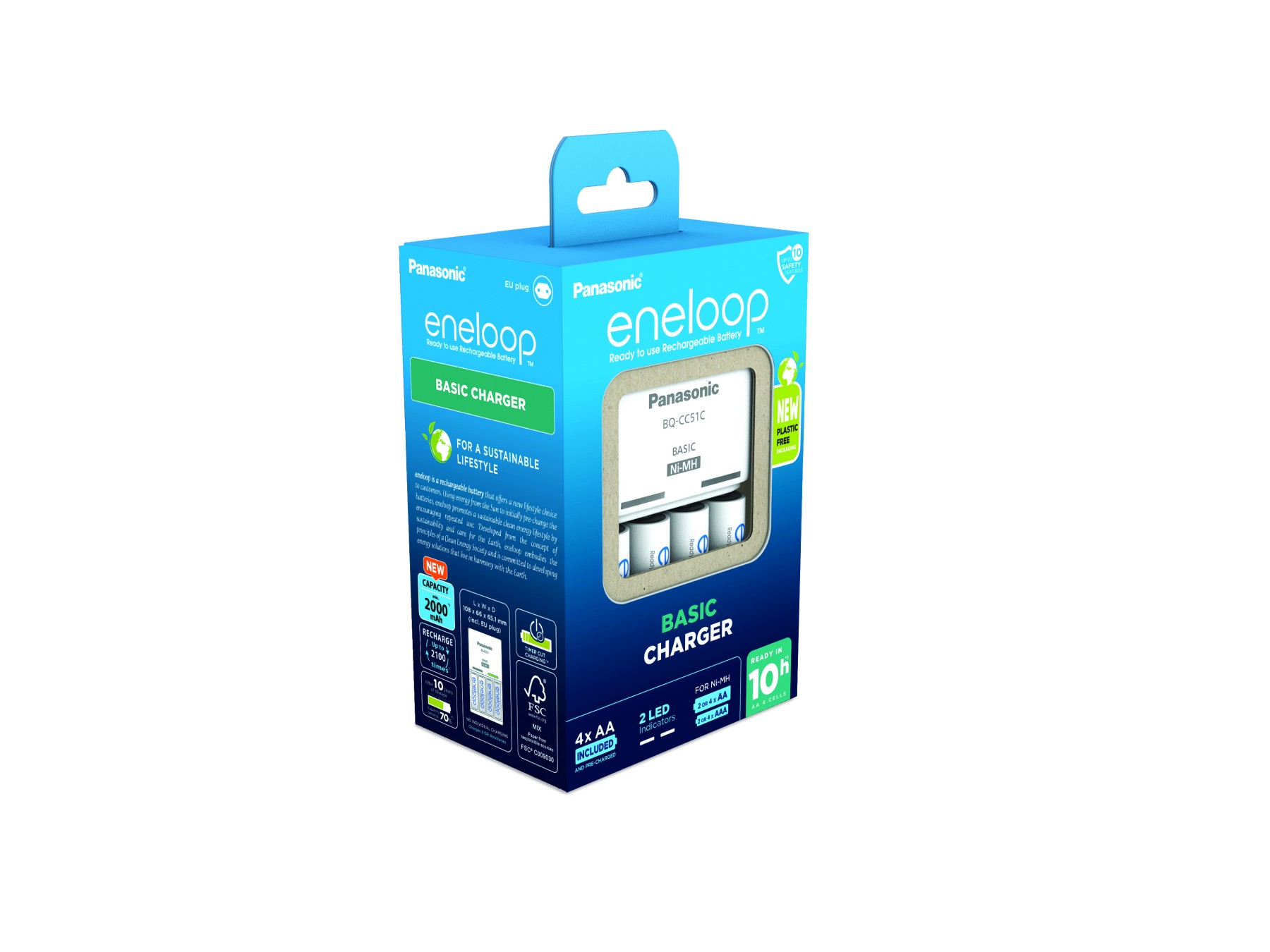 Eneloop Basic charger CC51 EU + 4AA