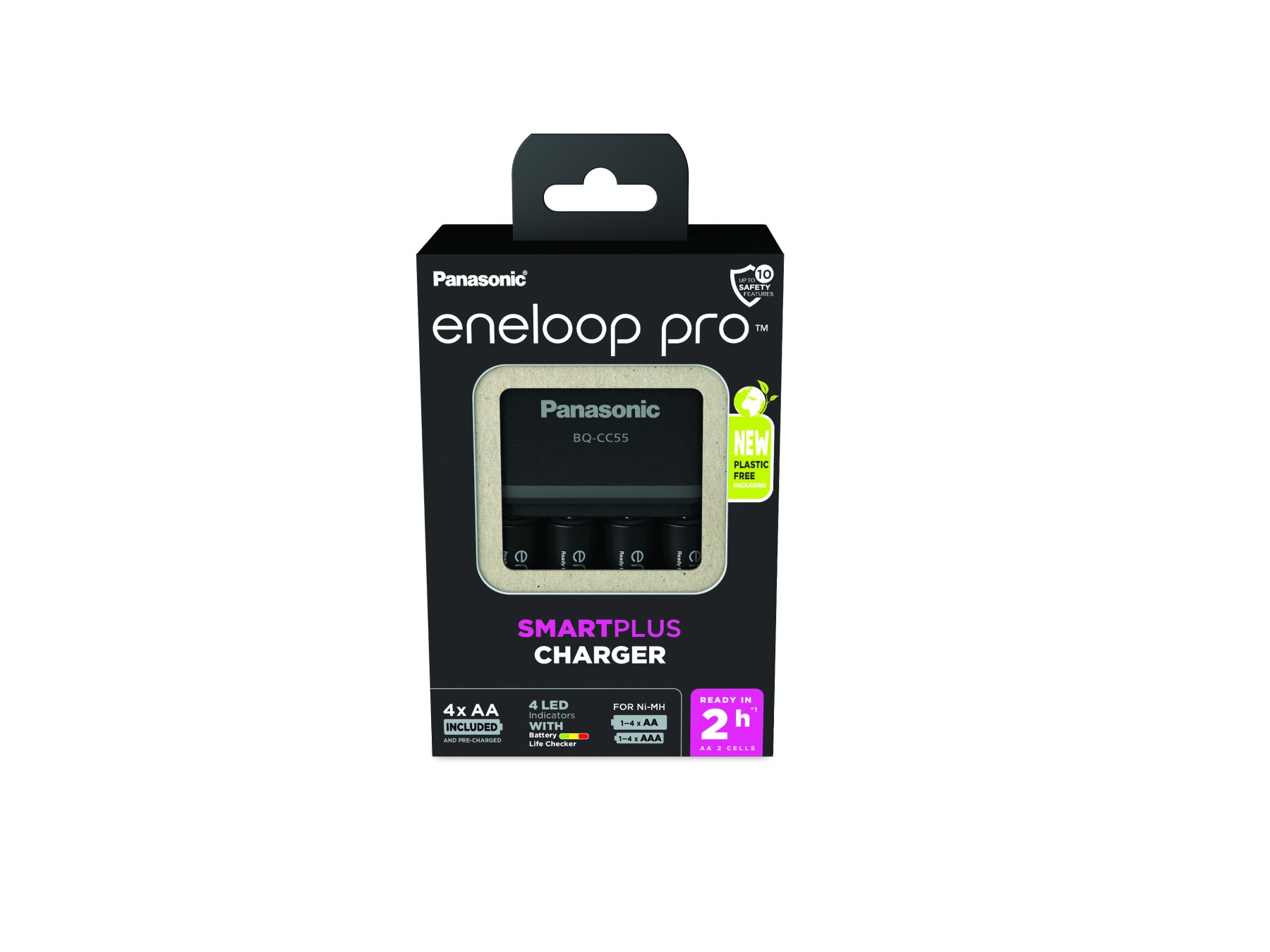 Eneloop Smart Plus char CC55 EU + 4AA