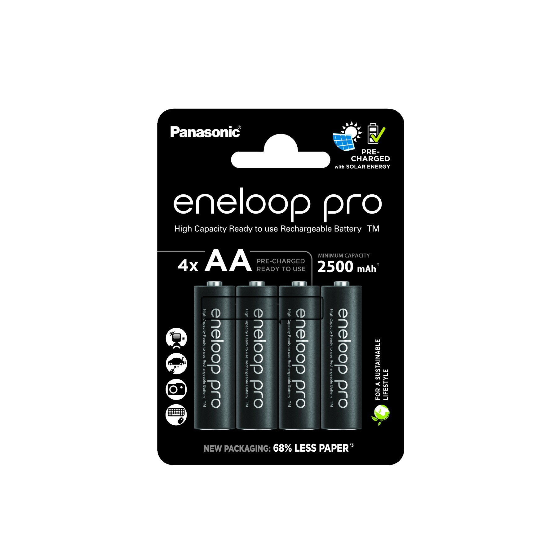 PK4 Eneloop Pro AA 2500 mAh