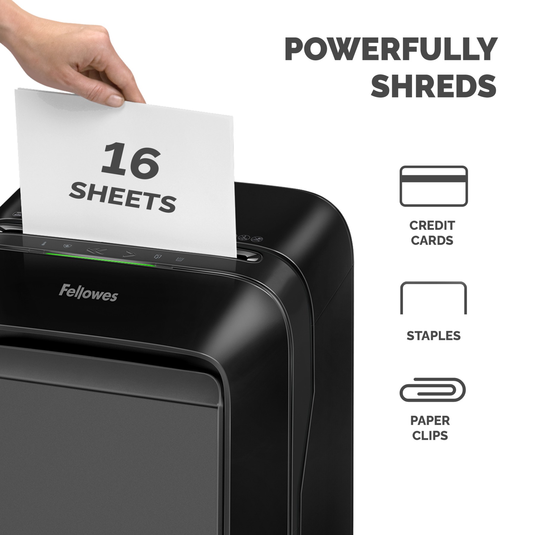 POWERSHRED LX210 BLACK SHREDDER