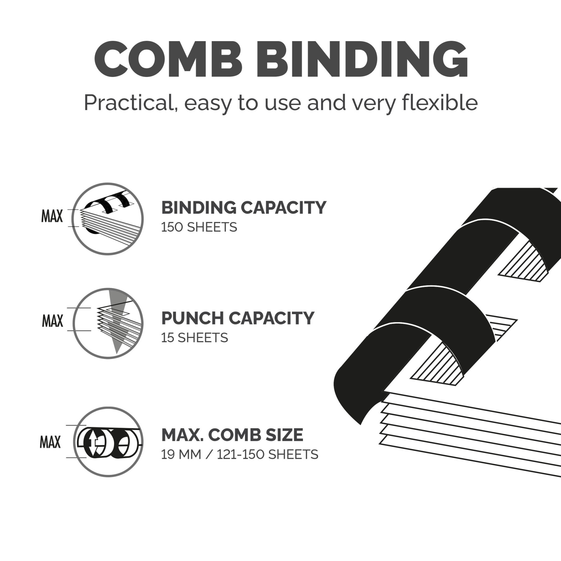 STAR+ 150 COMB BINDER