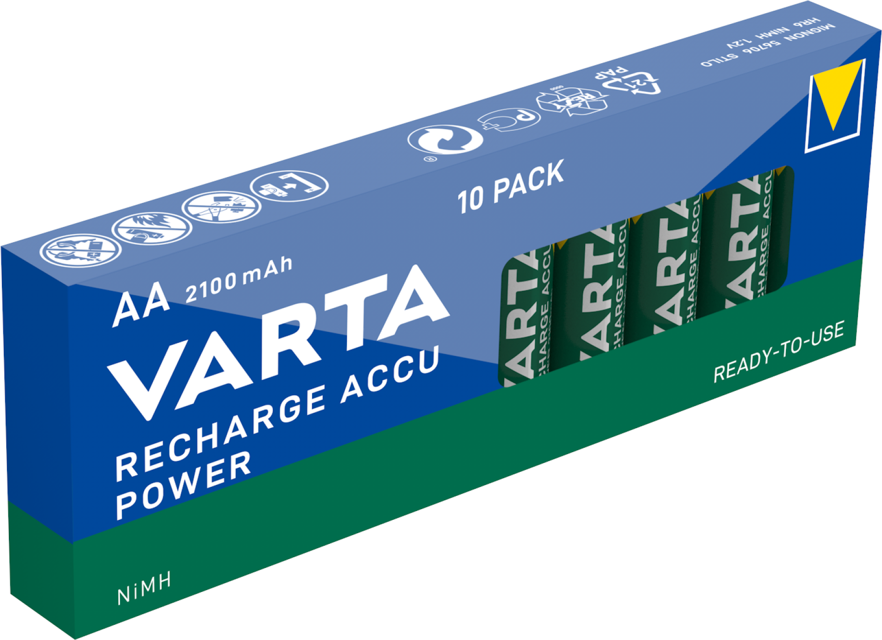 VARTA Rechargeable Batteries Power AA 2100mAh OEM