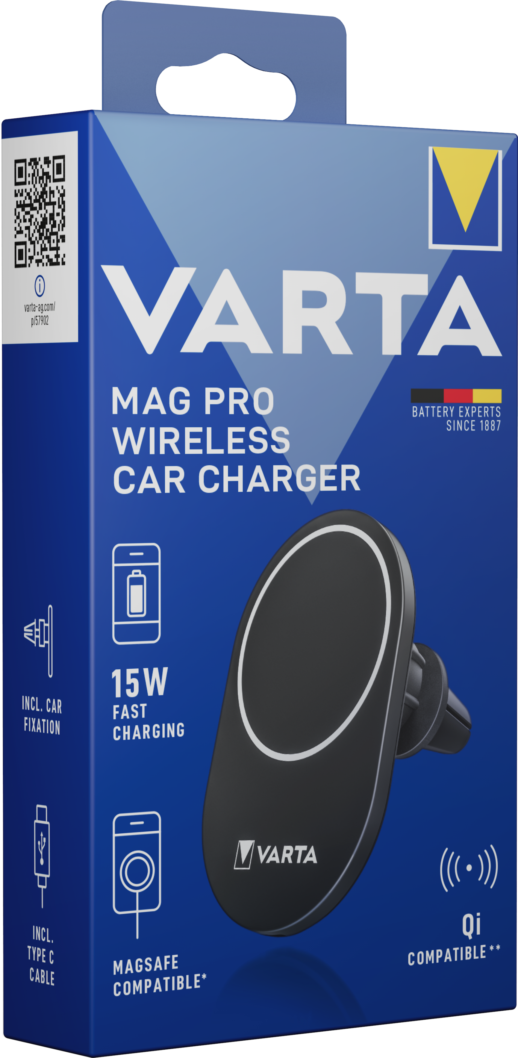VARTA Car Charger Mag Pro Wireless 