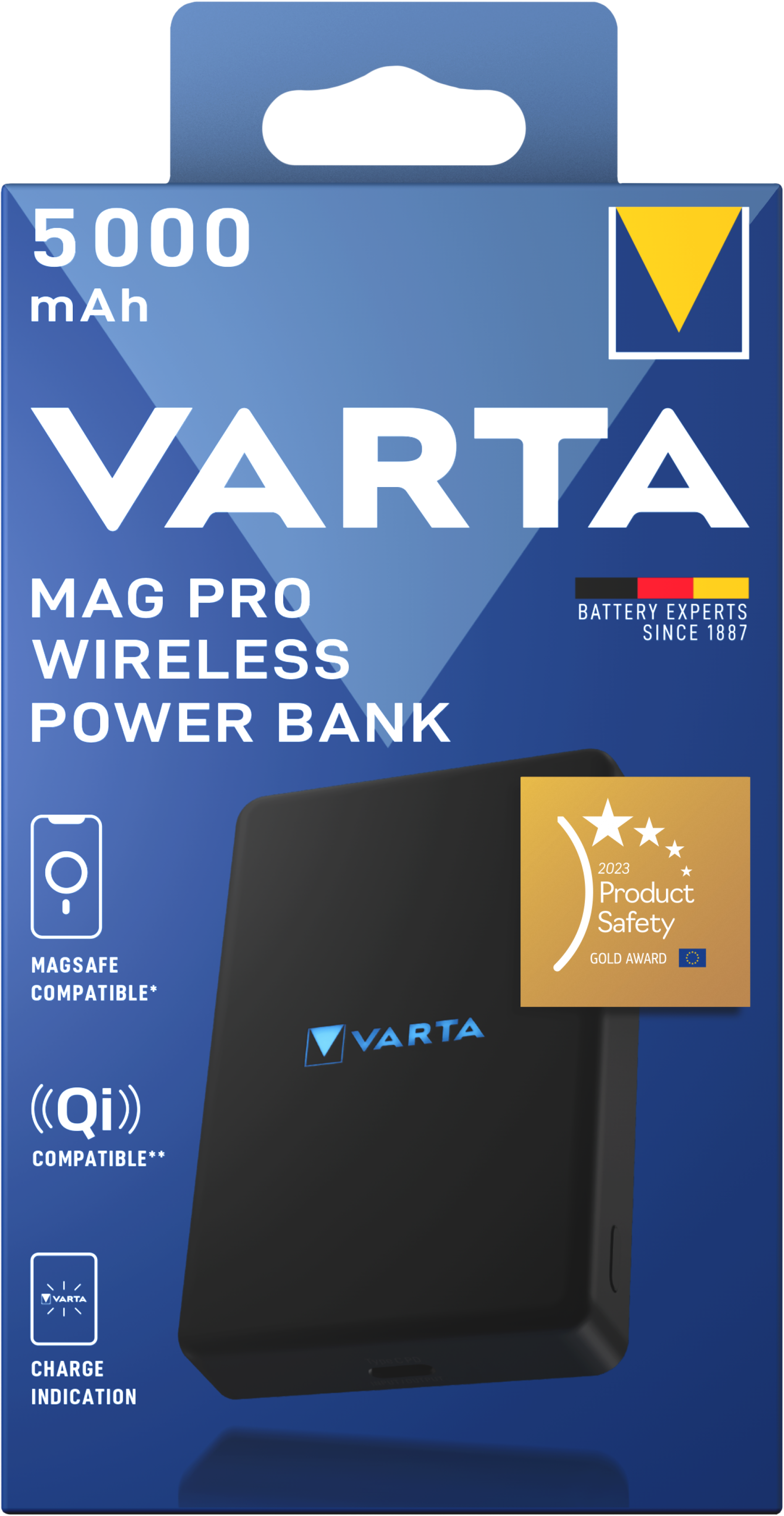 VARTA Powerbank Mag Pro Wireless 5000 mAh Black 