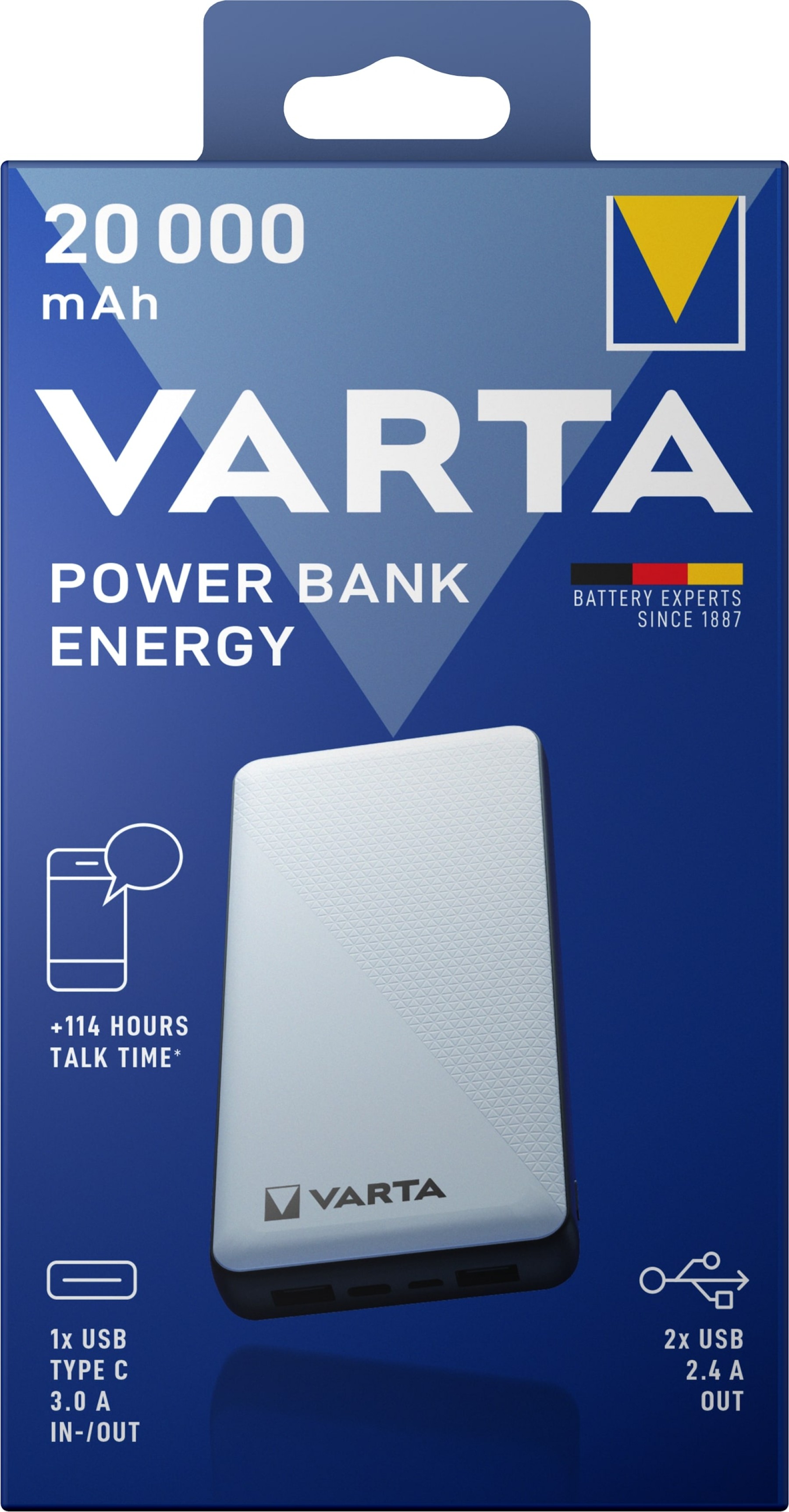 VARTA 20,000mAh Power Bank