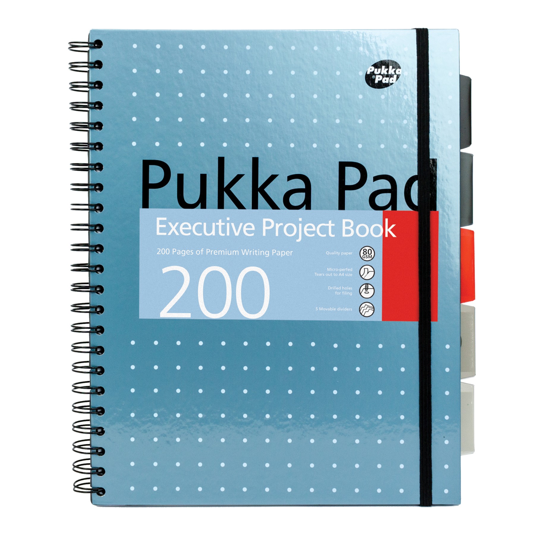 Pukka A4 Metallic Exec Project Book (4 pks 3) Box 12 FSC Mix