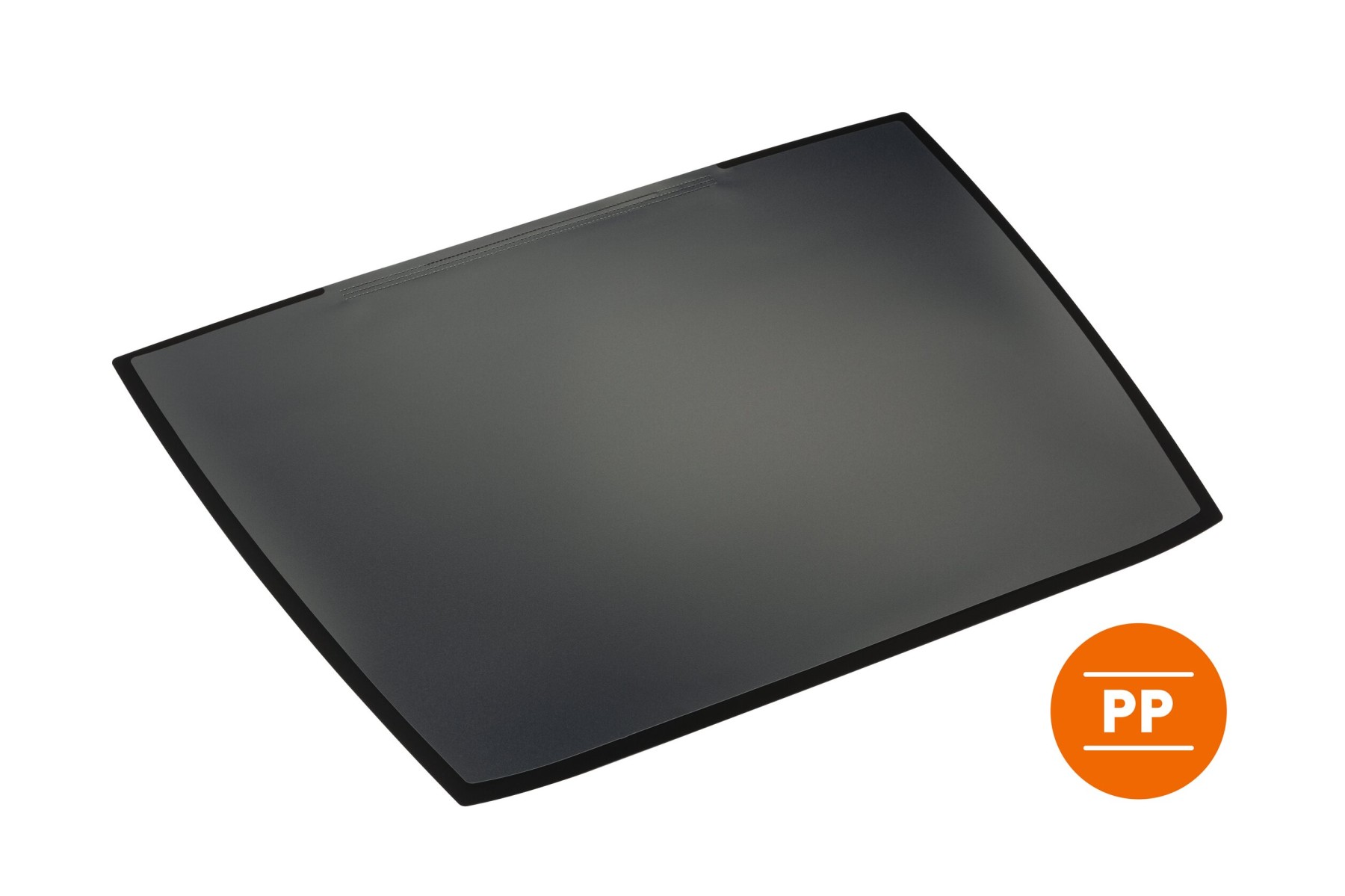 Durable ARTWORK Overlay Desk Mat | Non-Slip with Clear Anti-Glare Cover | Black