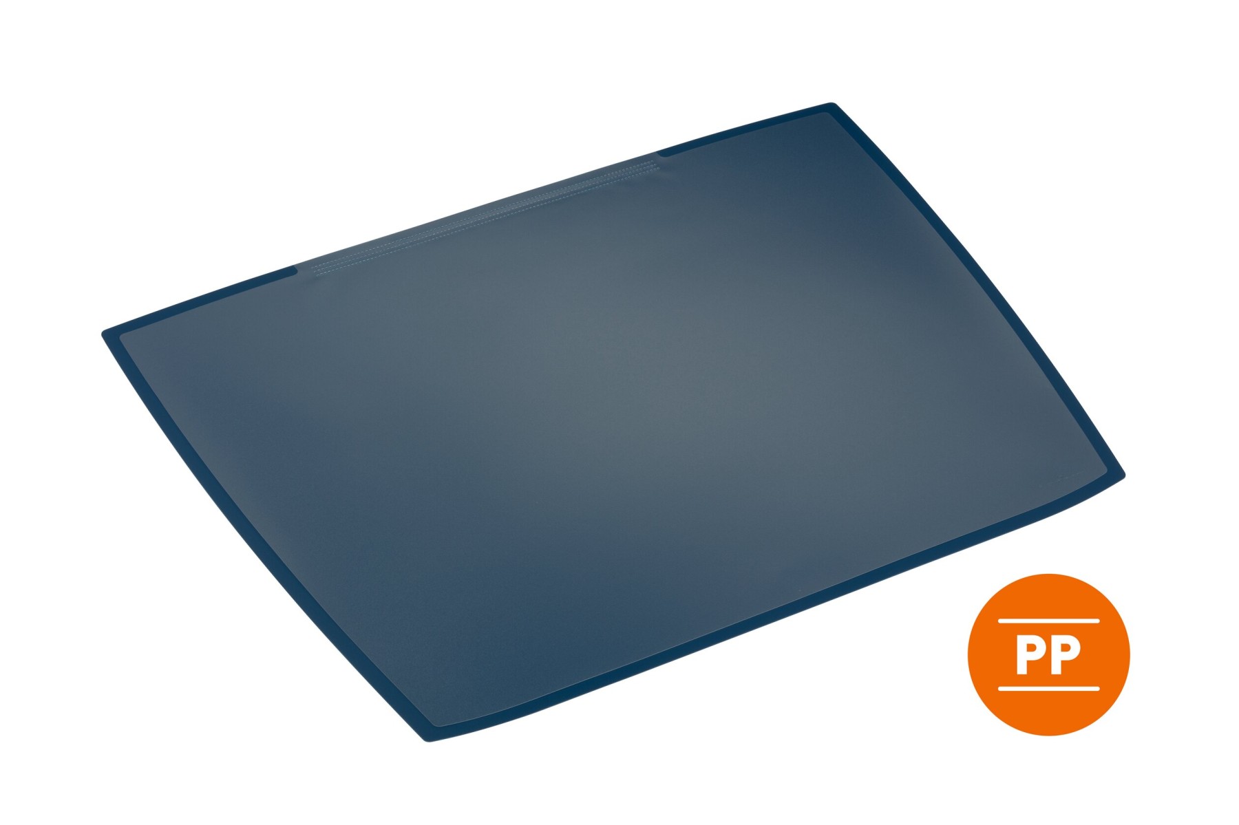 Durable ARTWORK Overlay Desk Mat | Non-Slip with Clear Anti-Glare Cover | Blue