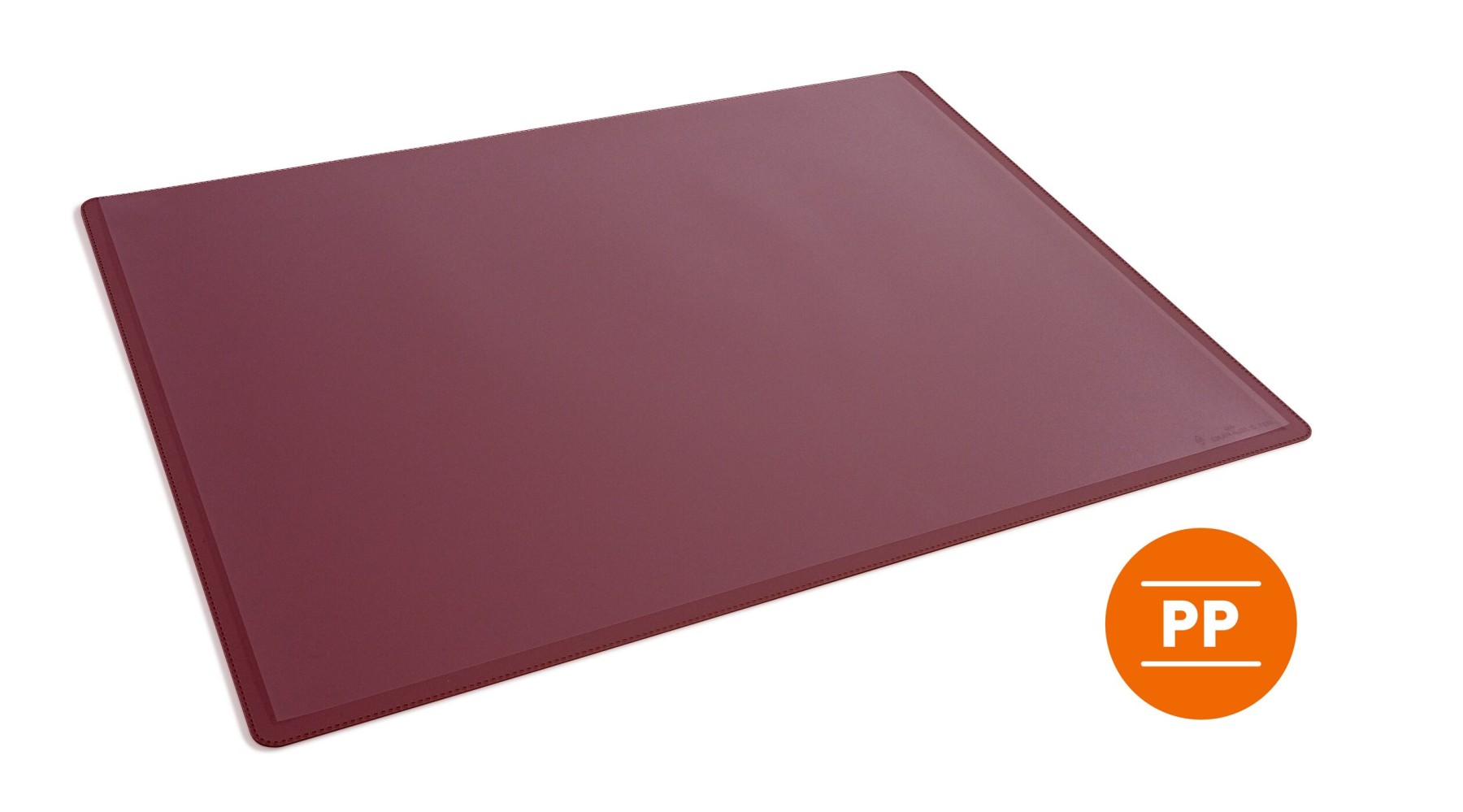 Durable Clear Overlay Non-Slip Desk Mat Notes Protector Pad | 53x40 cm | Red