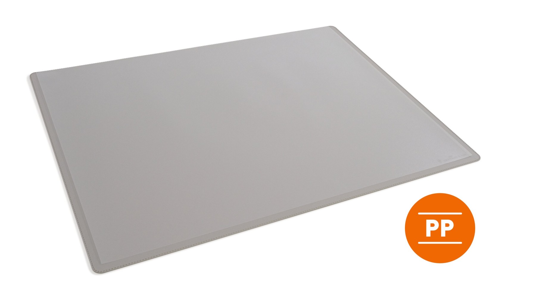 Durable Clear Overlay Non-Slip Desk Mat Notes Protector Pad | 53x40 cm | Grey