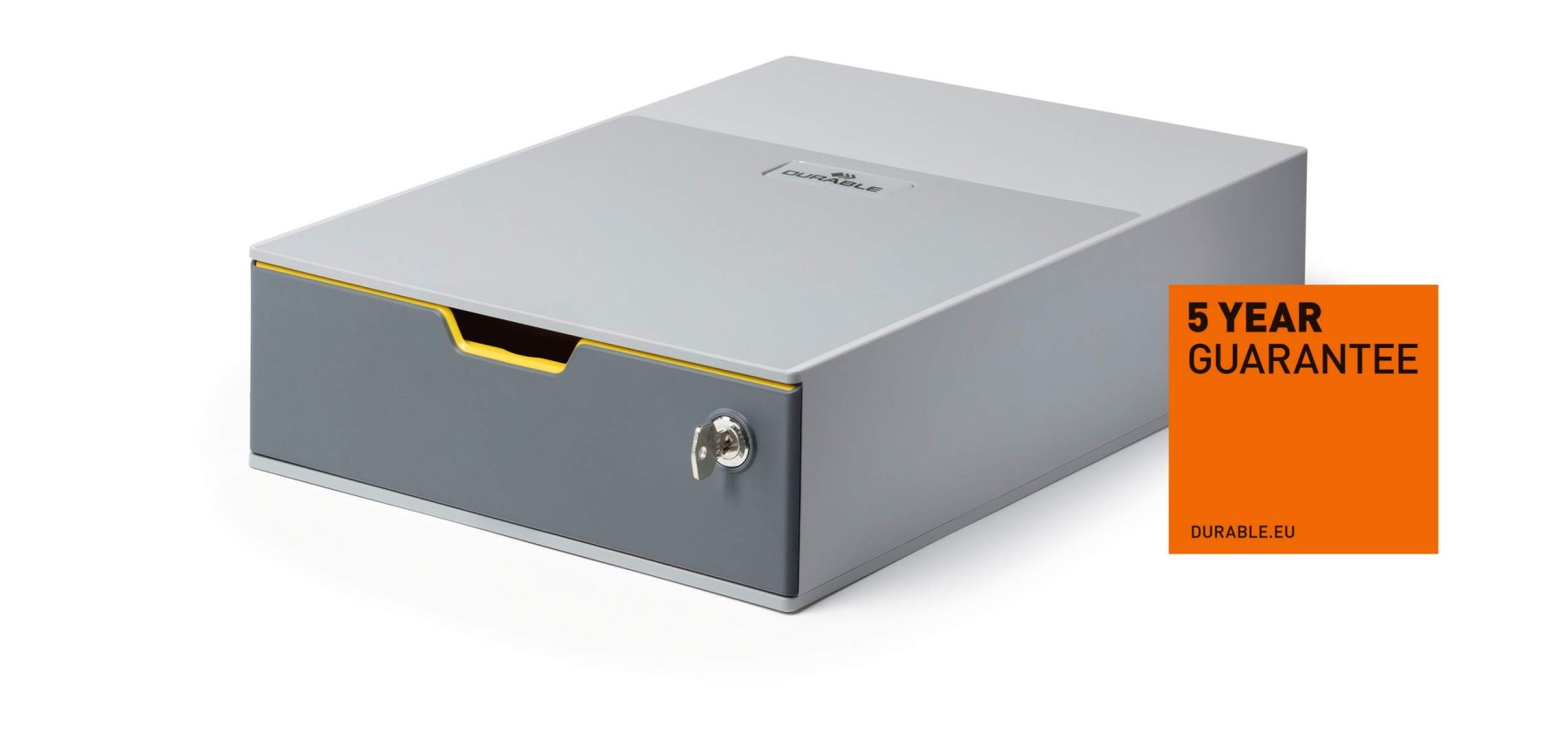 Durable VARICOLOR SAFE Lockable GDPR Desktop Storage Box Drawer | A4+