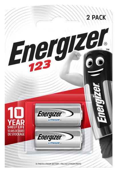 Energizer Lithium Photo 123 Battery Pack of 2