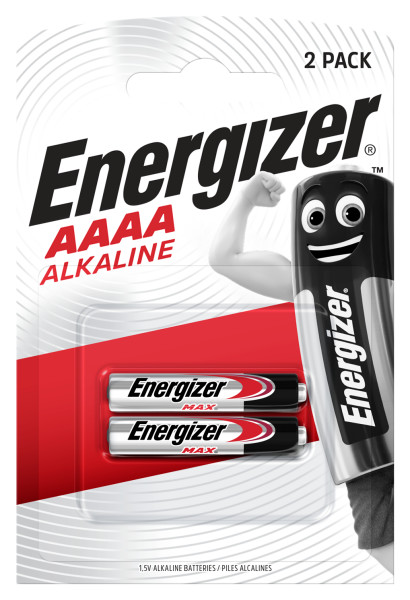 Energizer Alkaline AAAA Battery Pack of 2