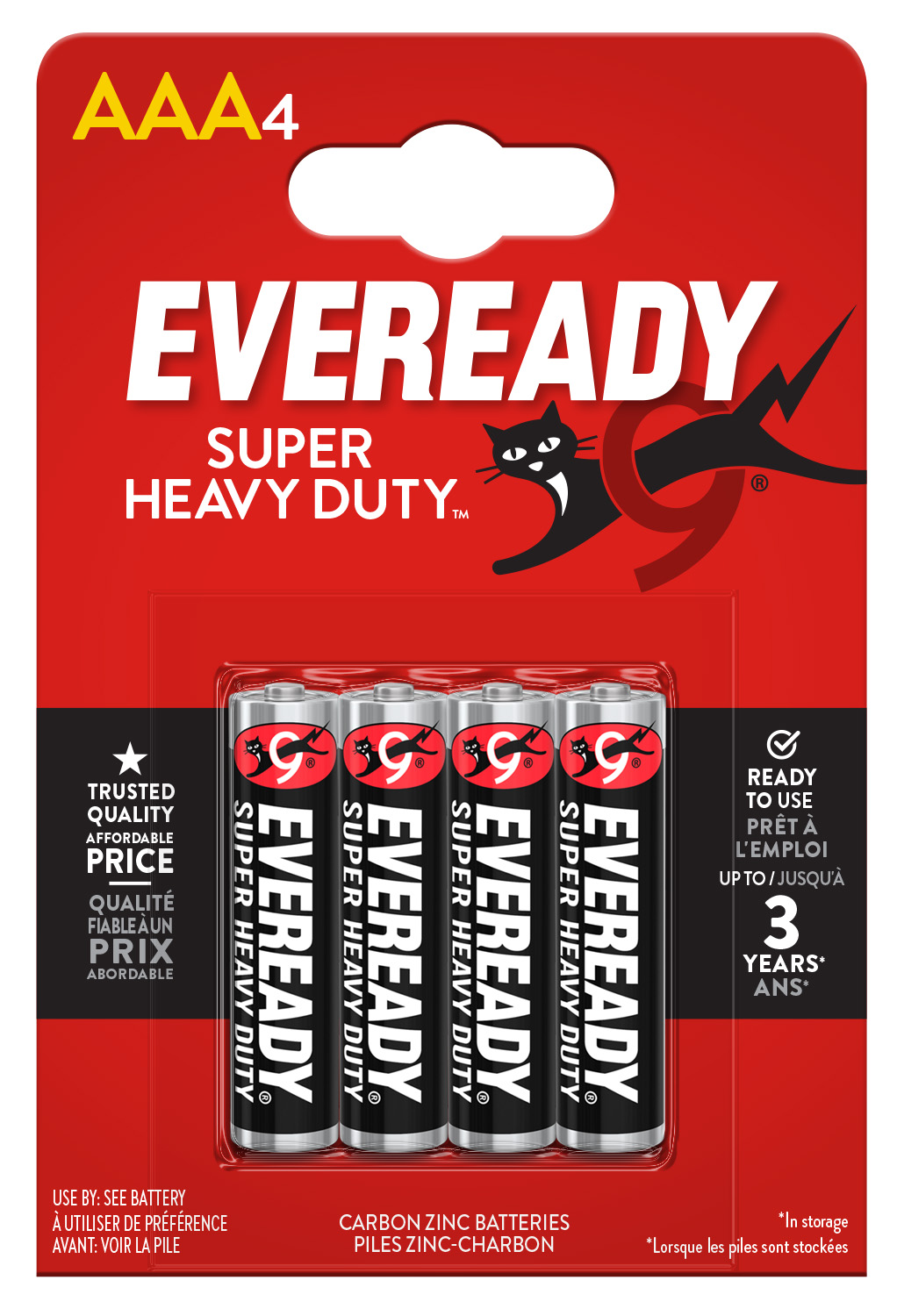 Eveready SHD AAA Battery Pack of 4