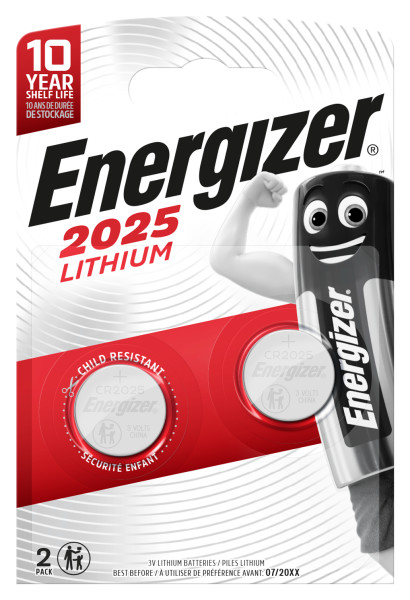 Energizer Lithium CR2032 Coin Cell Pack of 2