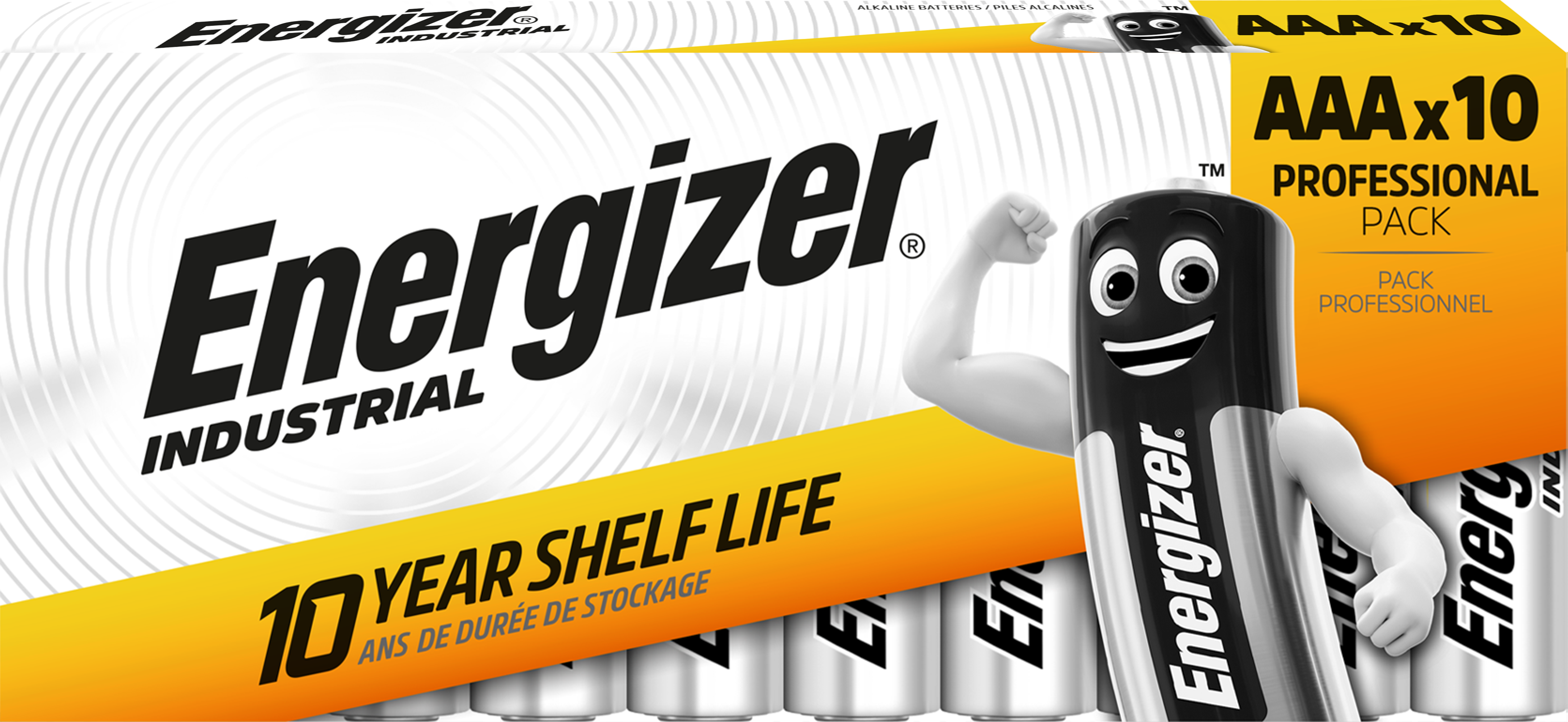 Energizer Industrial Alkaline AAA Battery Pack of 10