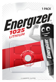 Energizer Lithium CR1025 Coin Cell Pack of 1