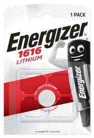 Energizer Lithium CR1616 Coin Cell Pack of 1