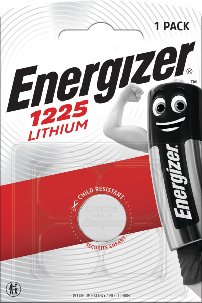 Energizer Lithium CR1225 Coin Cell Pack of 1