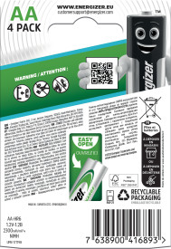 Energizer Rechargeable Extreme AA Battery Pack of 4