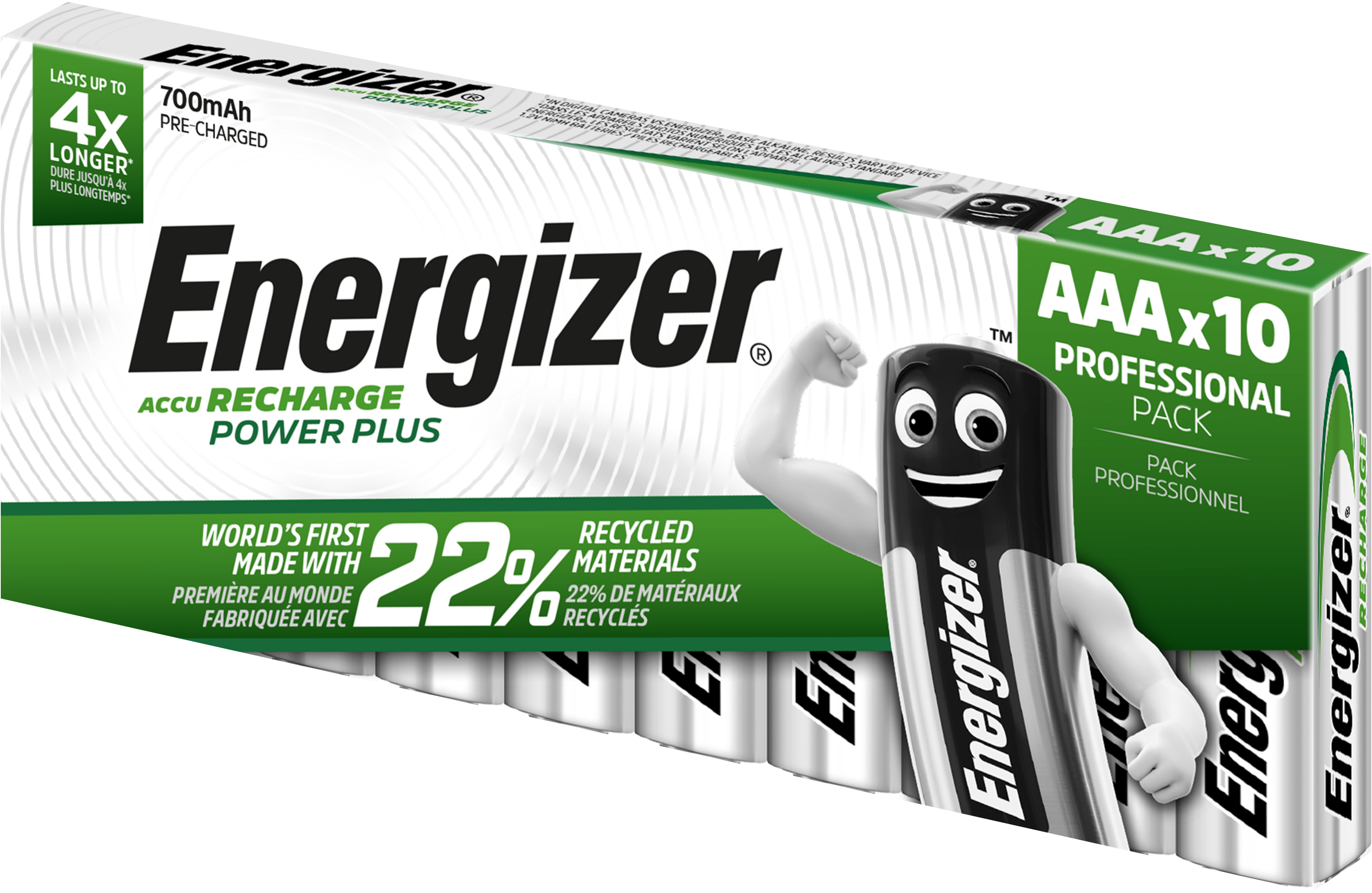 Energizer Rechargeable Power Plus AAA Battery Pack of 10