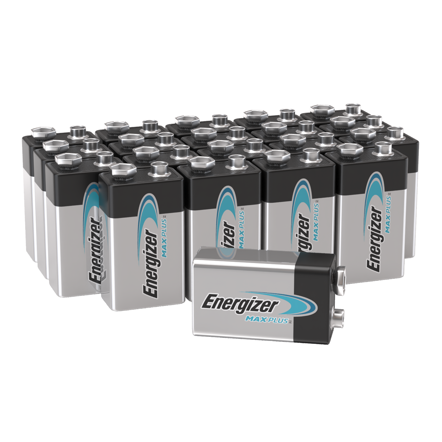 Energizer Max Plus Alkaline 9V Battery Pack of 20