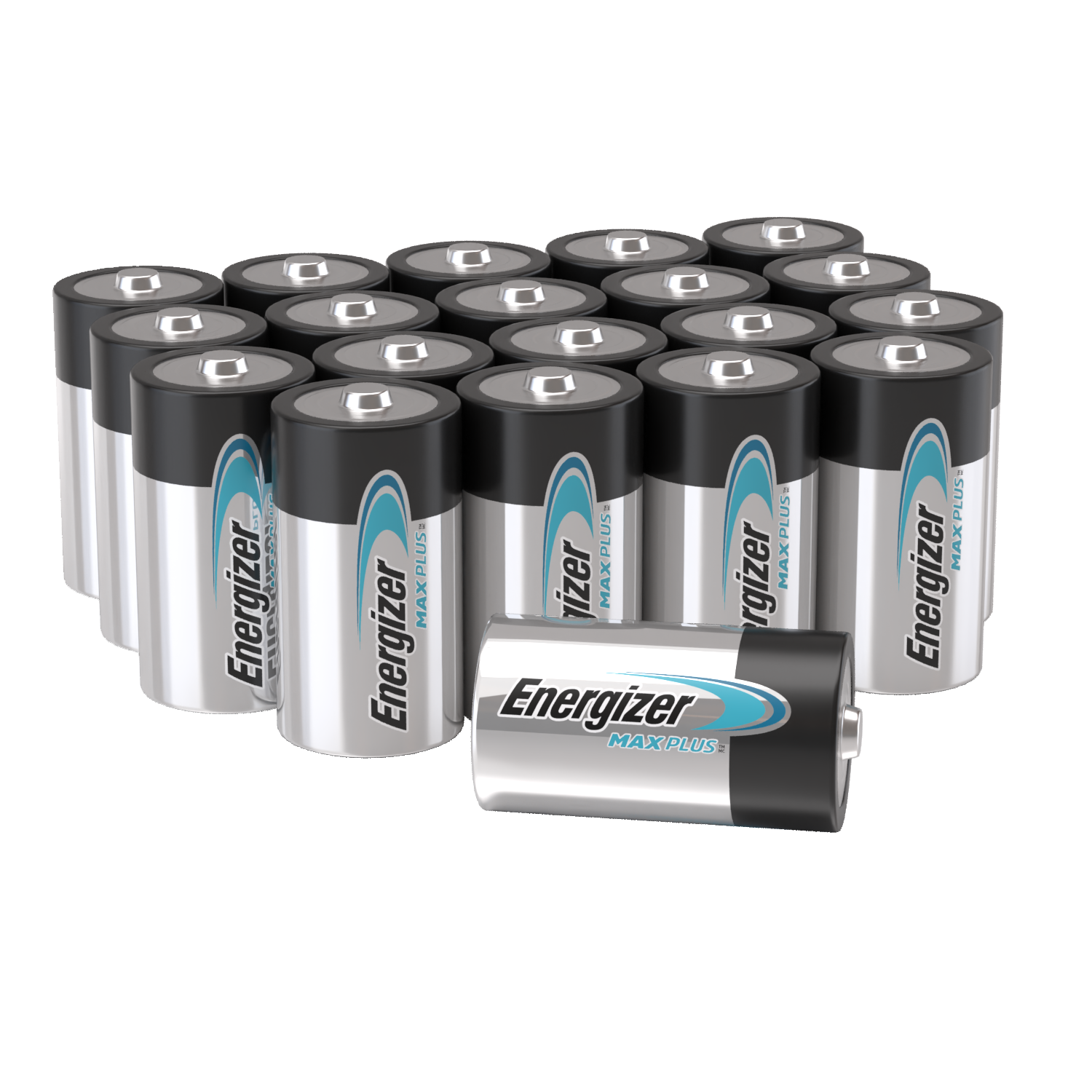 Energizer Max Plus Alkaline C Battery Pack of 20