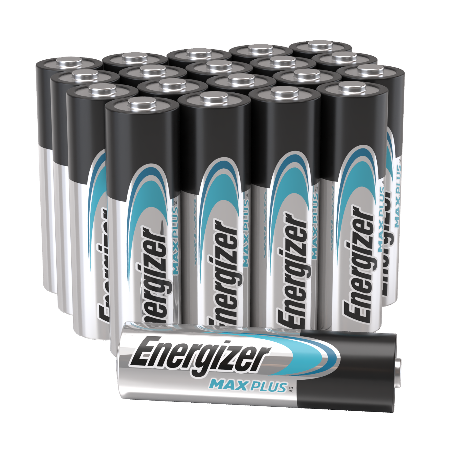 Energizer Max Plus Alkaline AA Battery Pack of 20