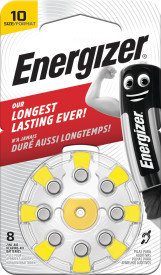 Energizer Zinc Air HA10 Battery Pack of 8