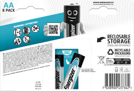 Energizer Max Plus Alkaline AA Battery Pack of 8