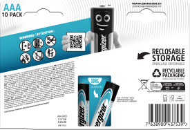 Energizer Max Plus Alkaline AAA Battery Pack of 10