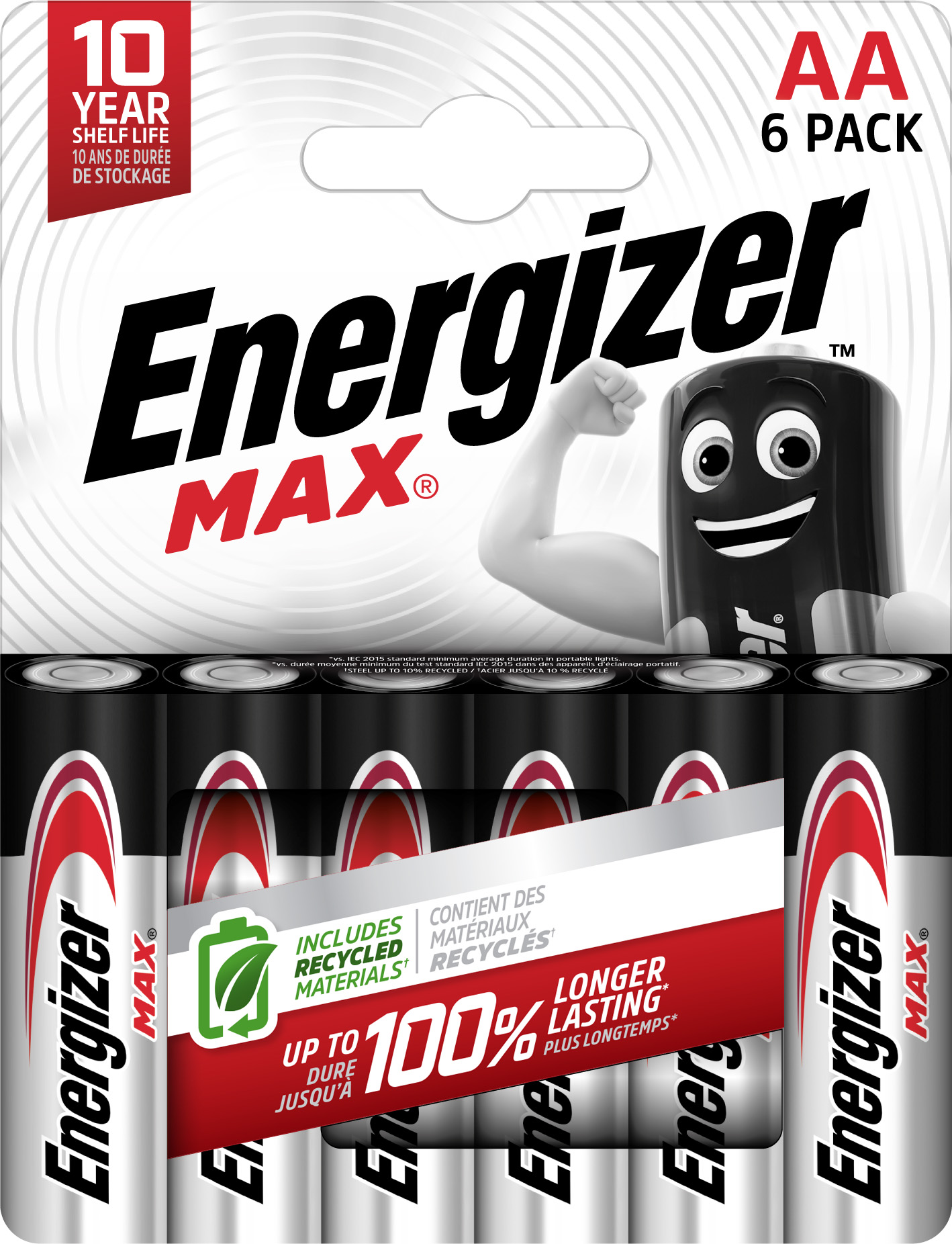 Energizer Max Alkaline AA Battery Pack of 6