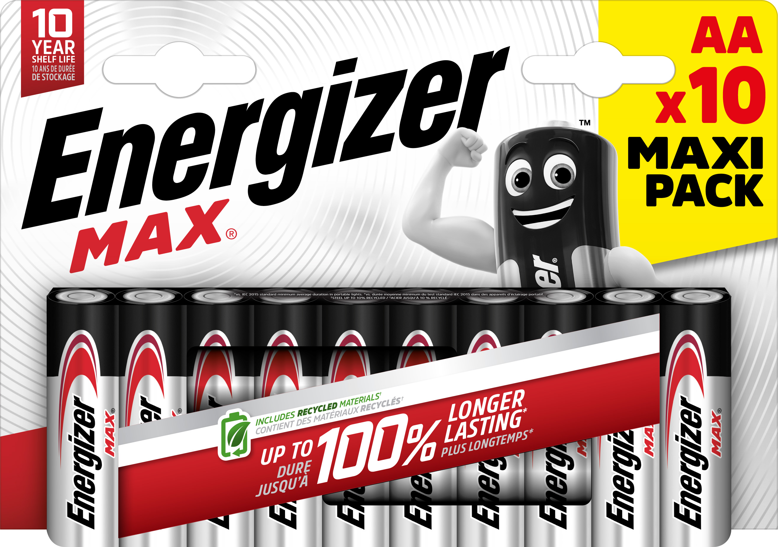 Energizer Max Alkaline AA Battery Pack of 10