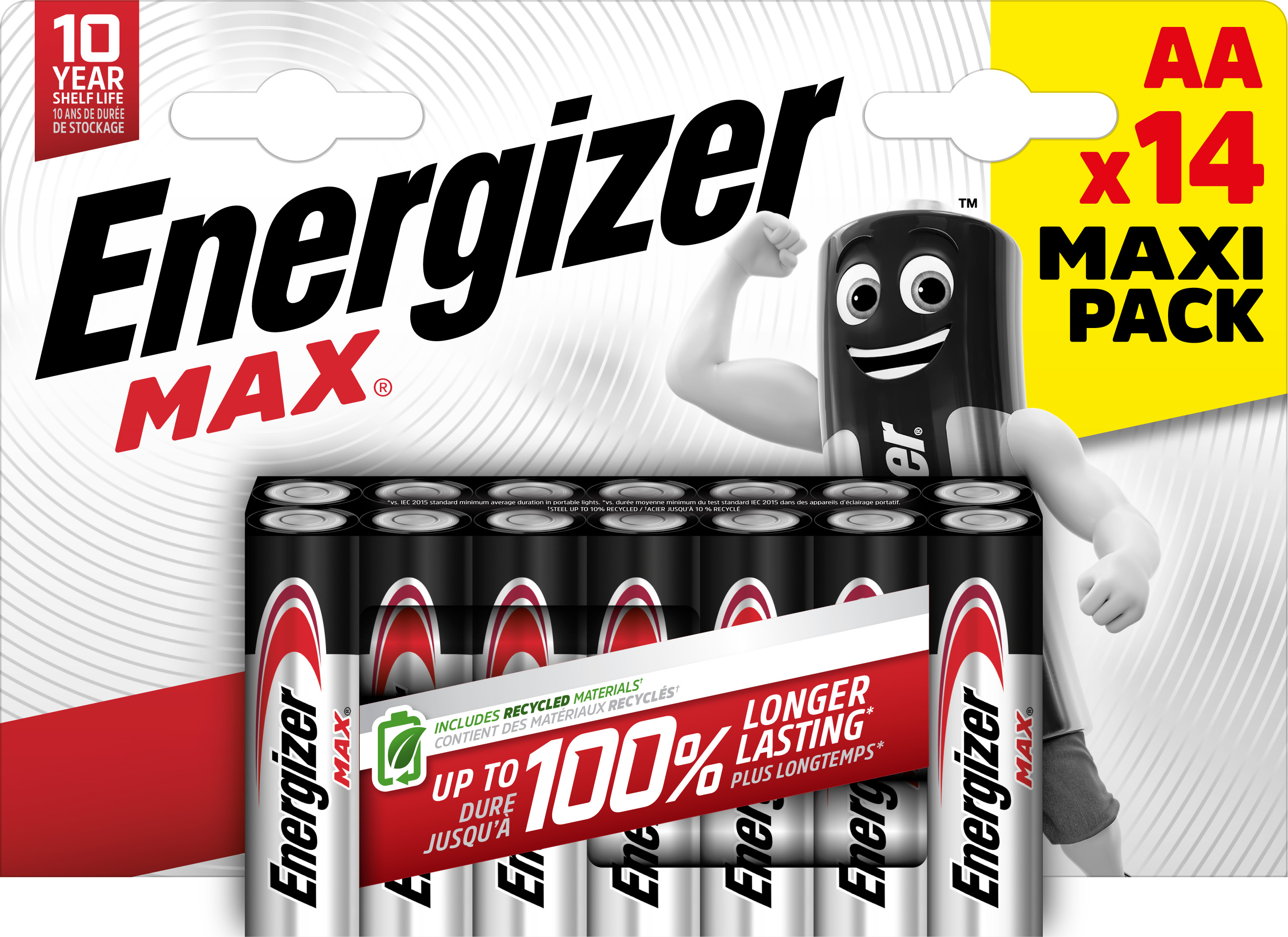 Energizer Max Alkaline AA Battery Pack of 14