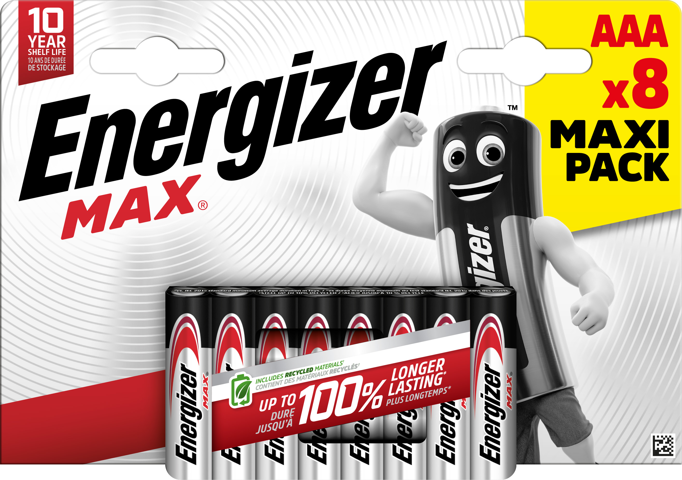 Energizer Max Alkaline AAA Battery Pack of 8