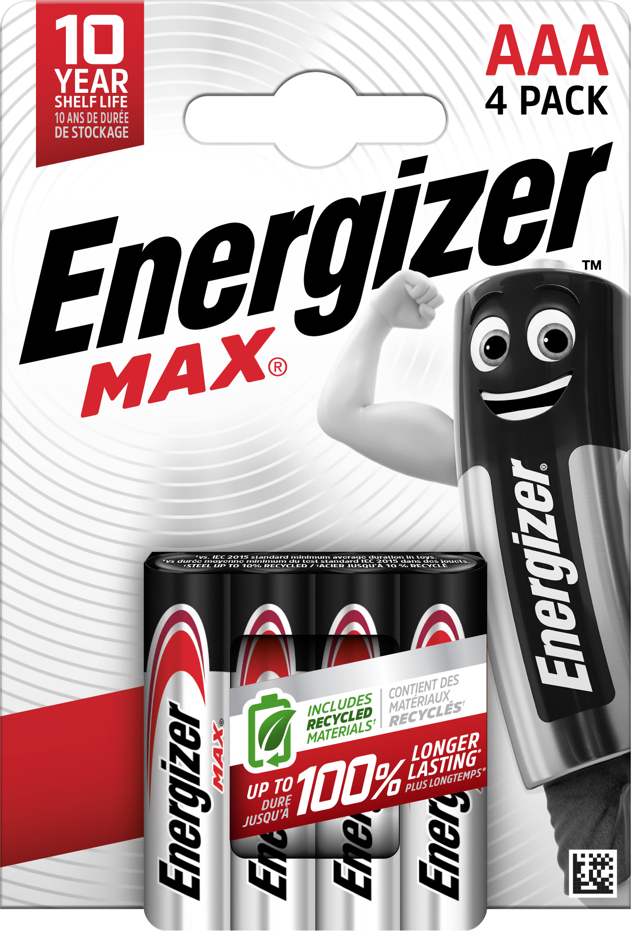 Energizer Max Alkaline AAA Battery Pack of 4