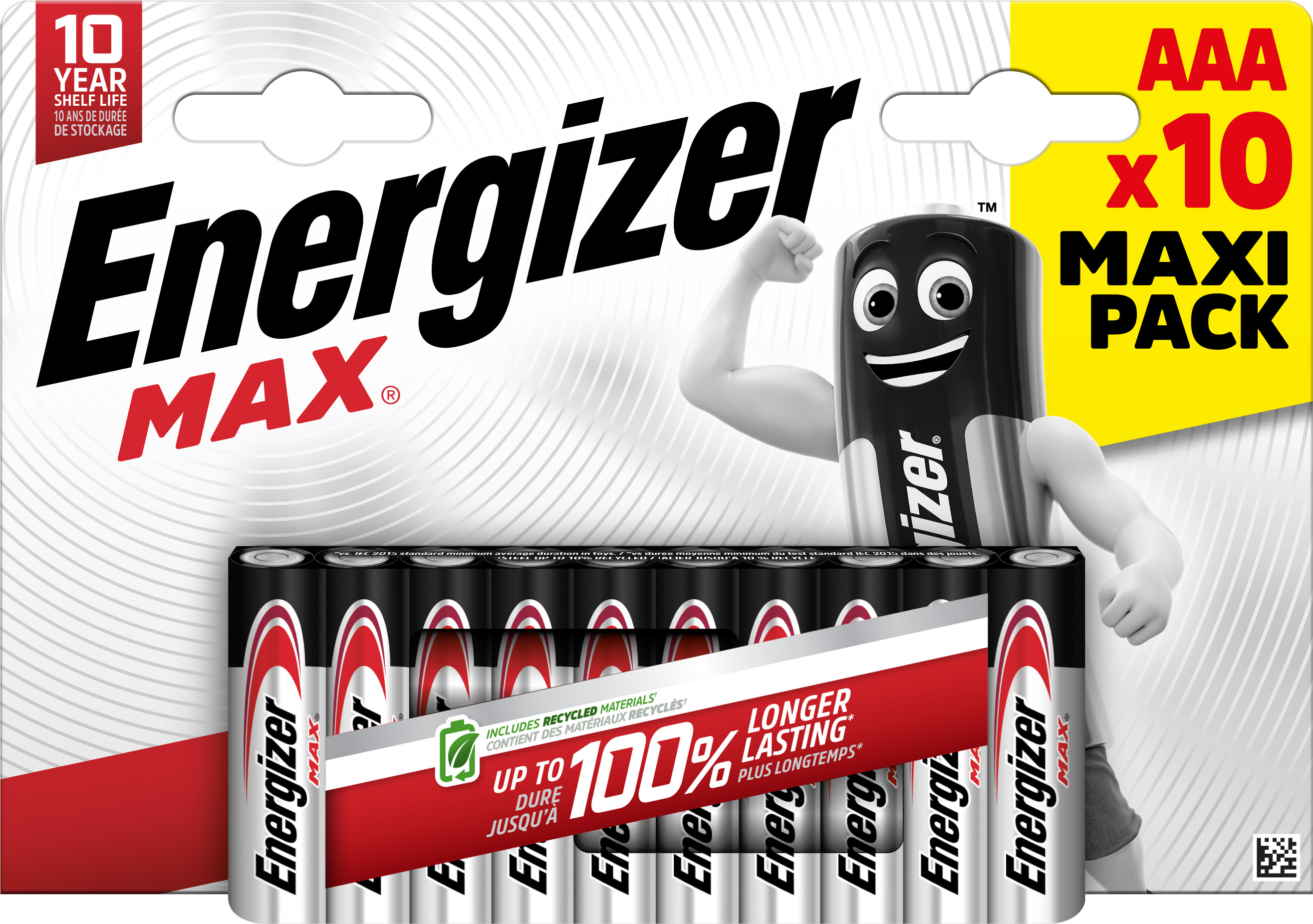 Energizer Max Alkaline AAA Battery Pack of 10