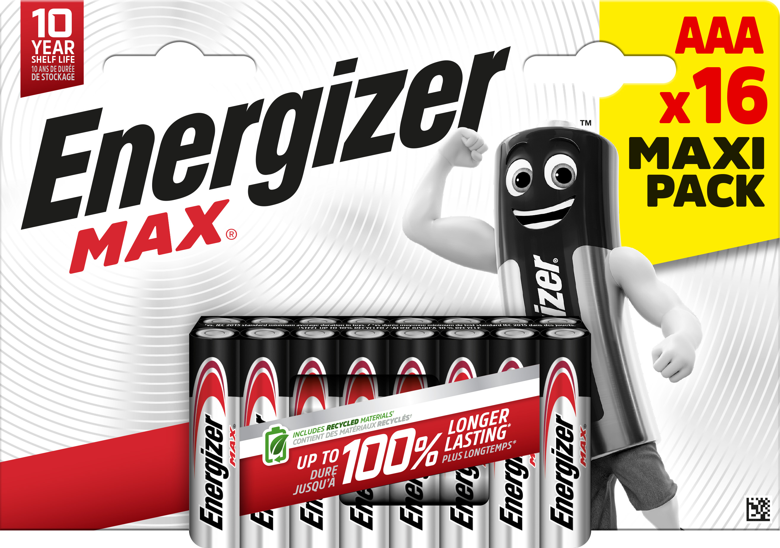 Energizer Max Alkaline AAA Battery Pack of 16