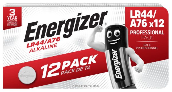 Energizer Alkaline LR44 Coin Cell Pack of 12