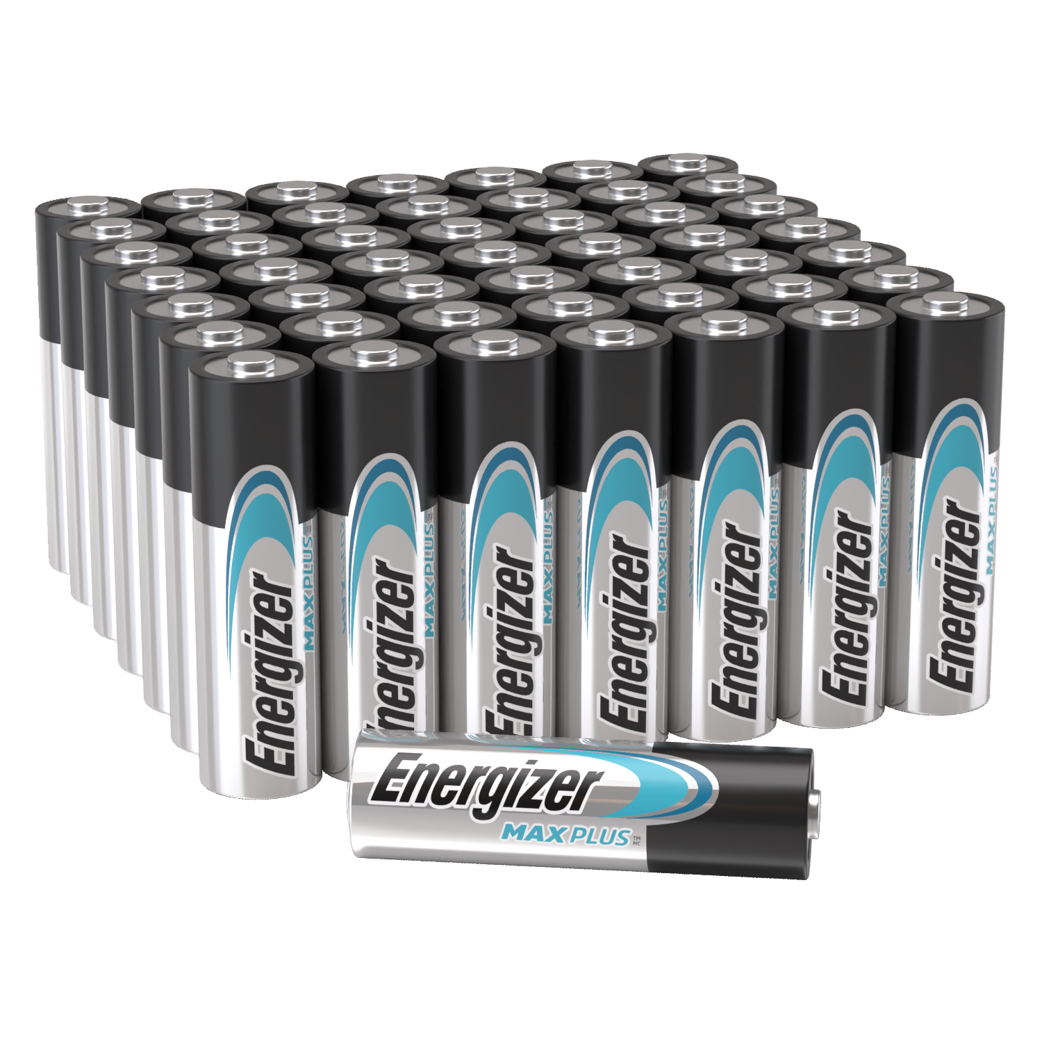 Energizer Max Plus Alkaline AA Battery Pack of 50