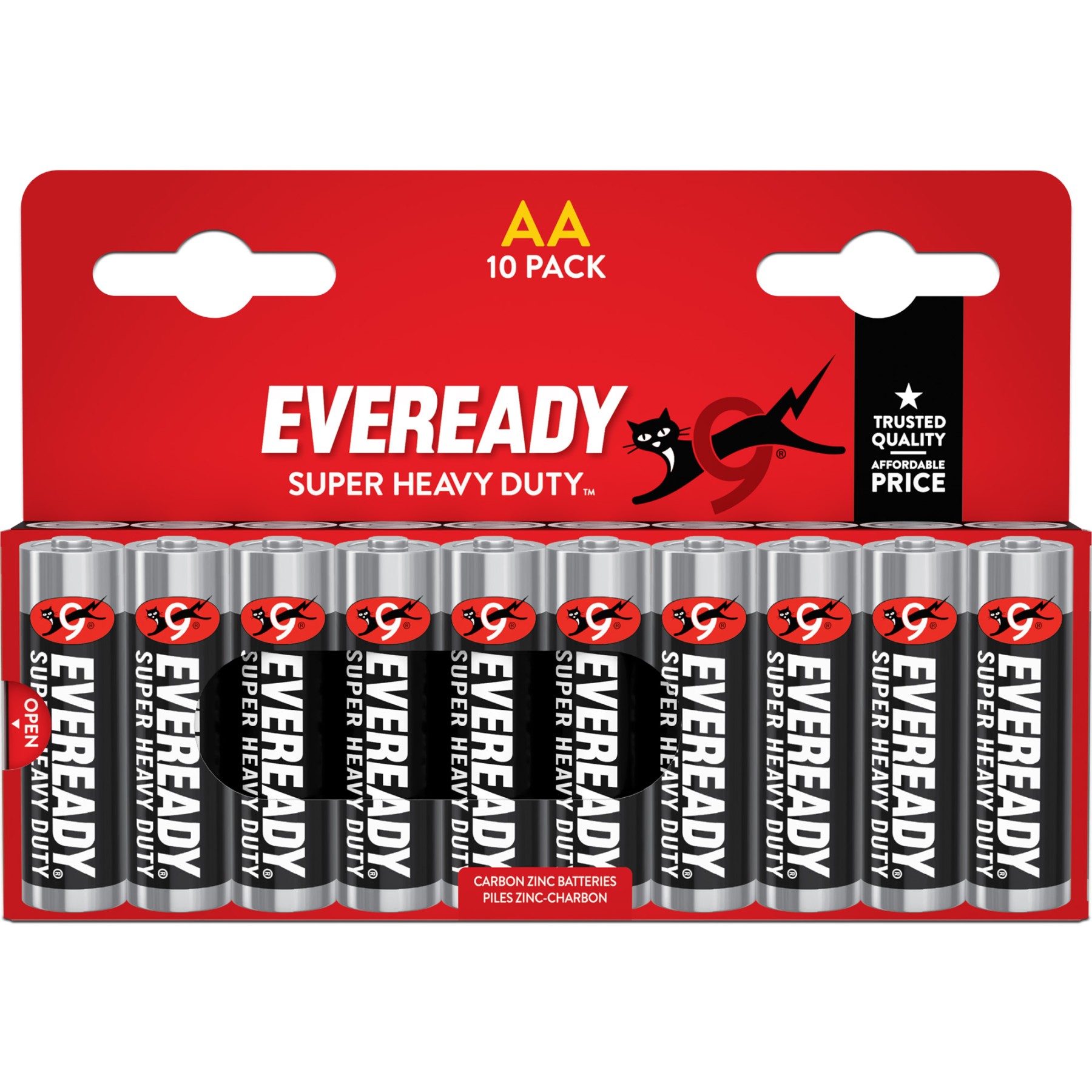Eveready Super Heavy Duty AA Pack of 10