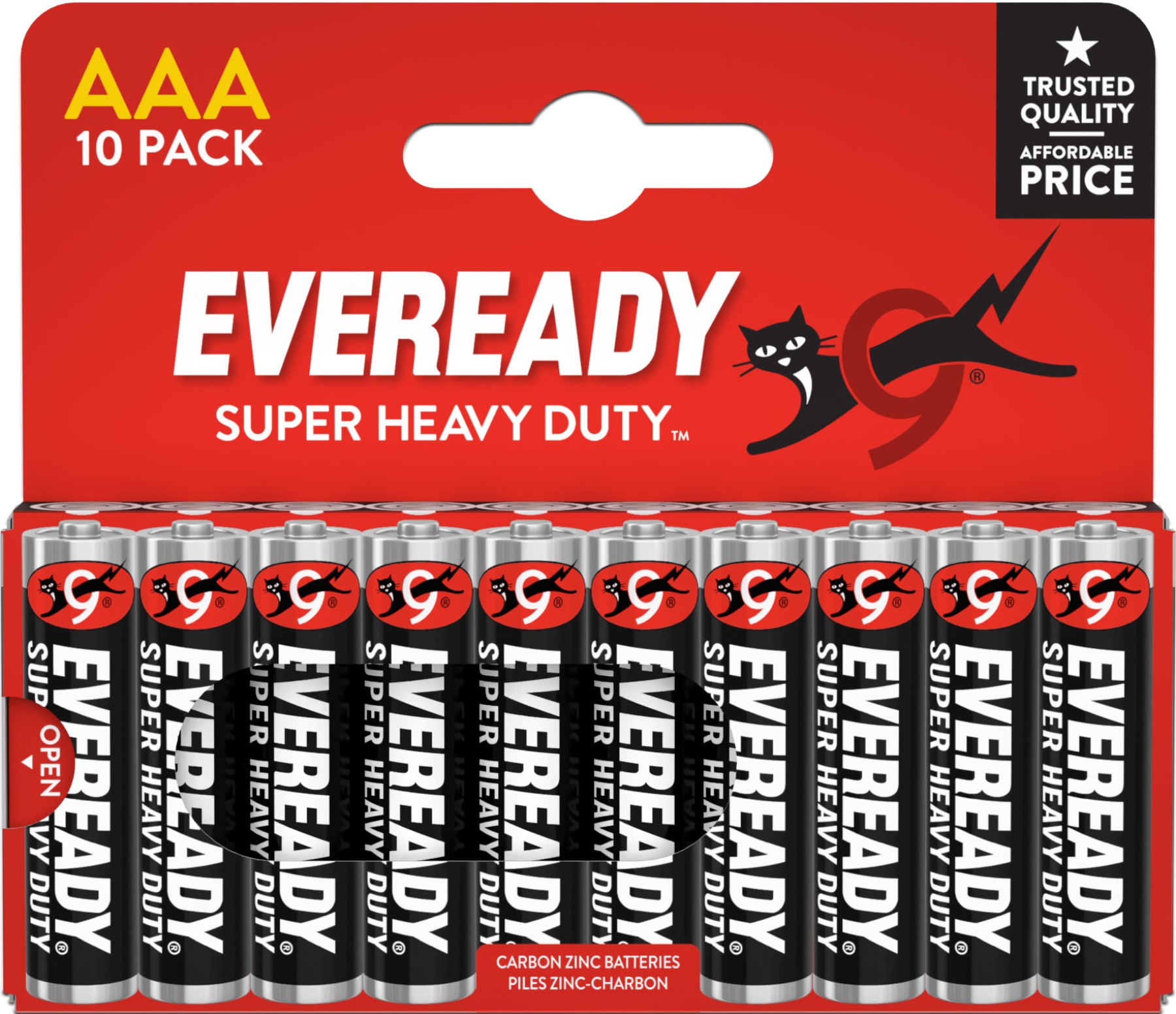 Eveready Super Heavy Duty AAA Pack of 10